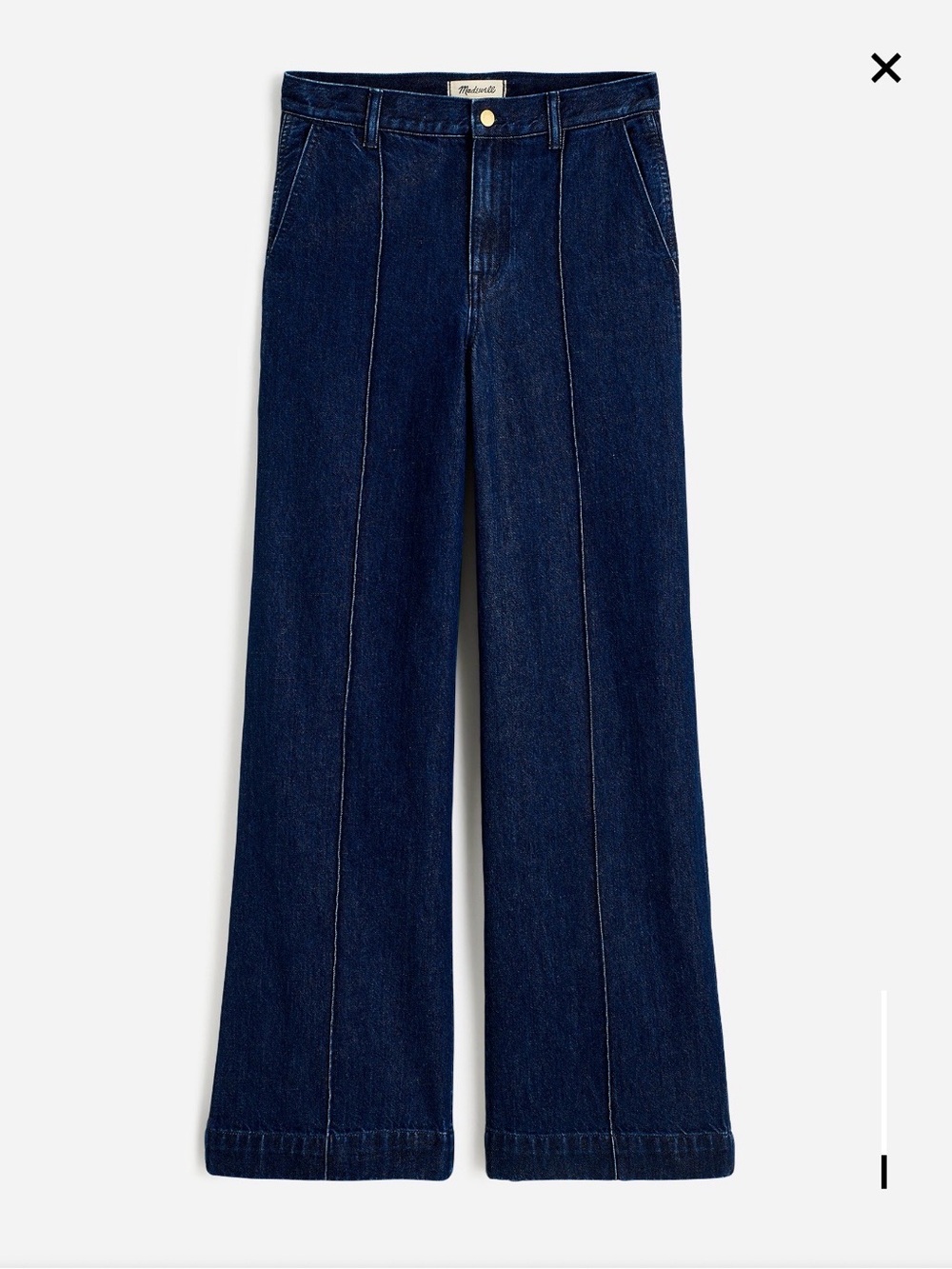 Madewell Wide-Leg Dark Blue trouser Jeans